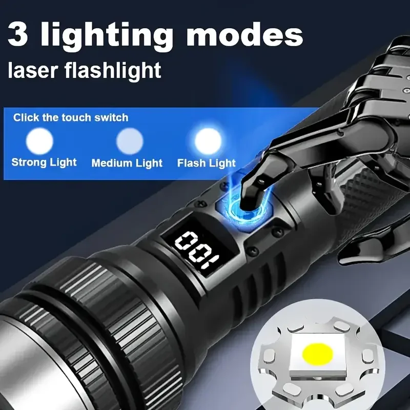 900000LM Powerful LED Flashlig - Outdoor Camping Adventures recension och pris