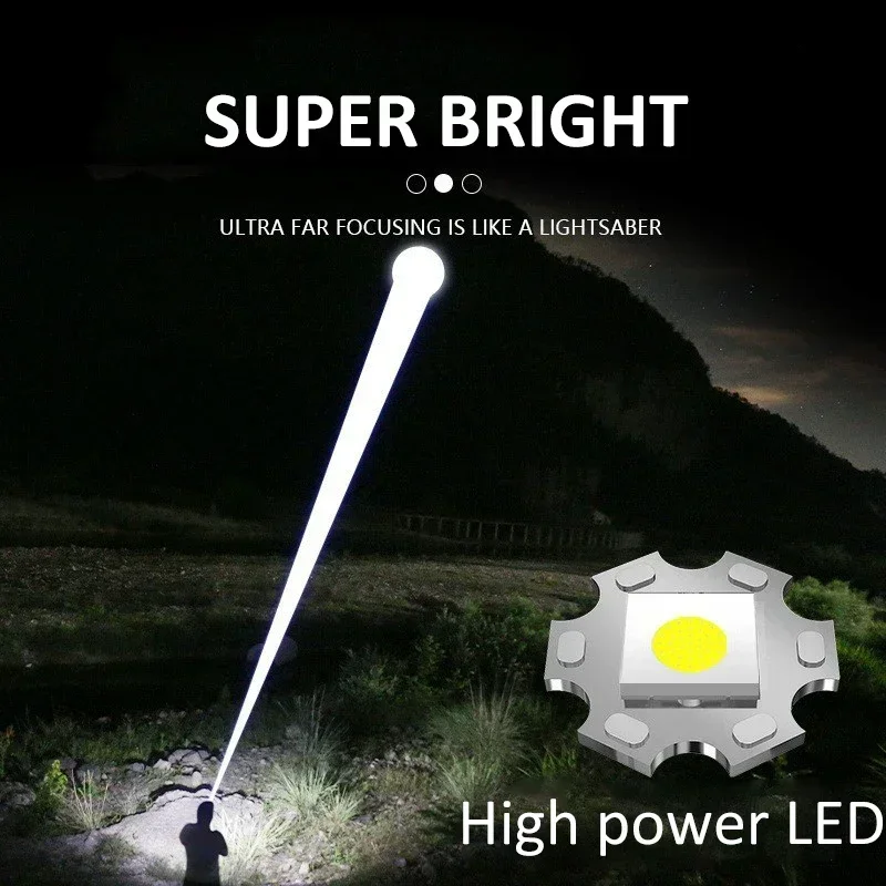 900000LM Powerful LED Flashlig - Outdoor Camping Adventures recension och pris