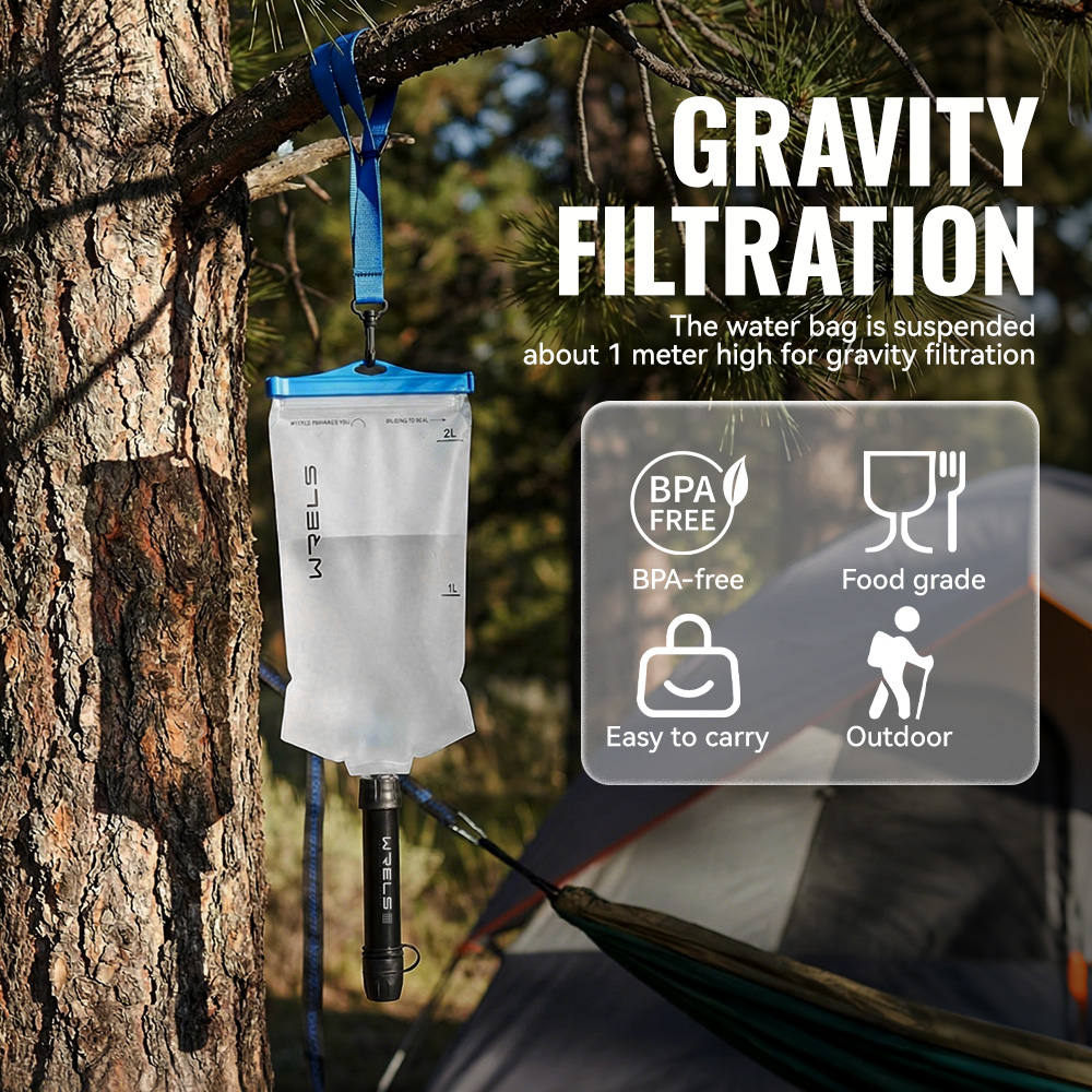 WRELS Outdoor Water Purifier P - Outdoor Camping Water Filter recension och pris
