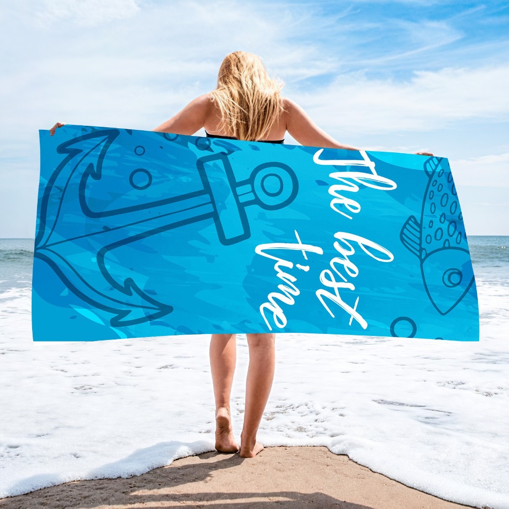 Anchor Beach Towel70x140CM Qui - Camp Towel Microfiber recension och pris