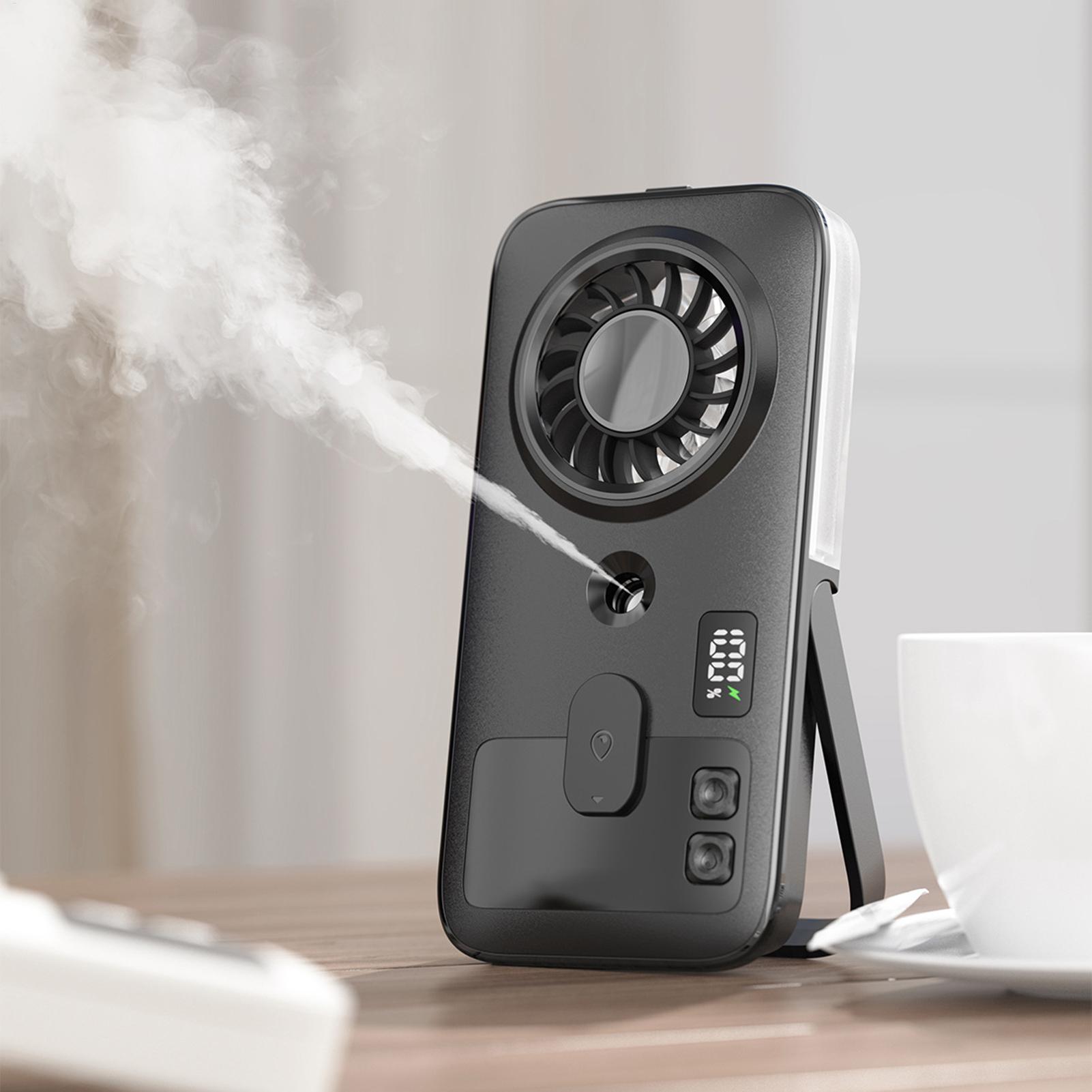 Fan with Mist Digital Display  - Outdoor Camping Misting Fan recension och pris