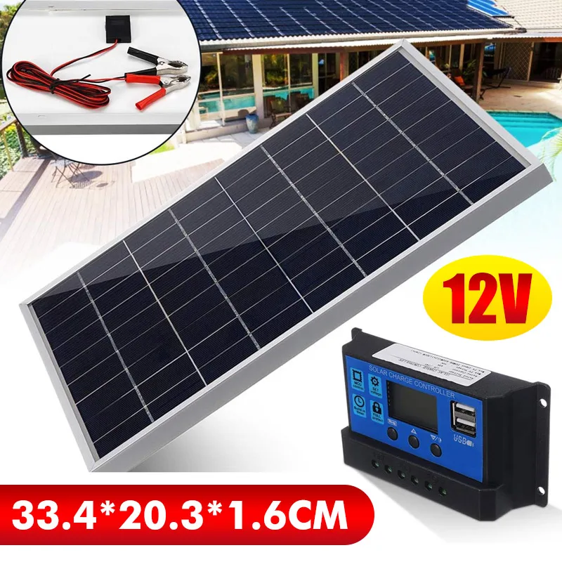 50W Solar Panel Kit Mono Cryst - Outdoor Camping Van recension och pris