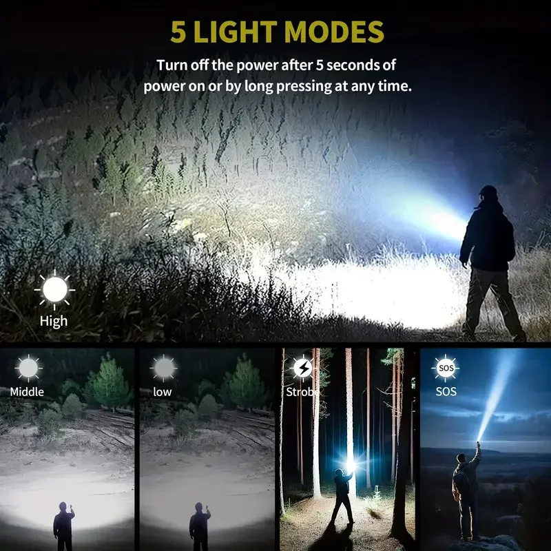 Ultra Powerful Flashlight Conc - Outdoor Camping Adventures recension och pris