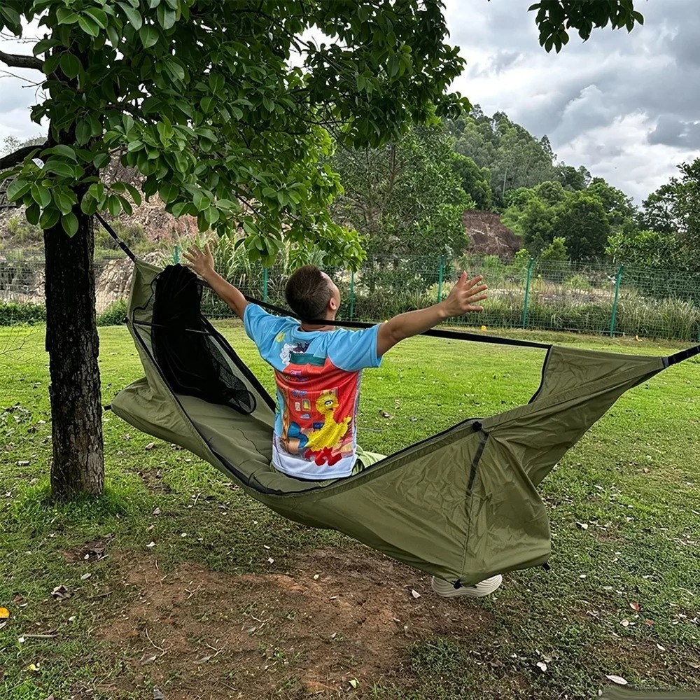Flat Hammock with Mosquito Net - Outdoor Camping Mosquito Net recension och pris