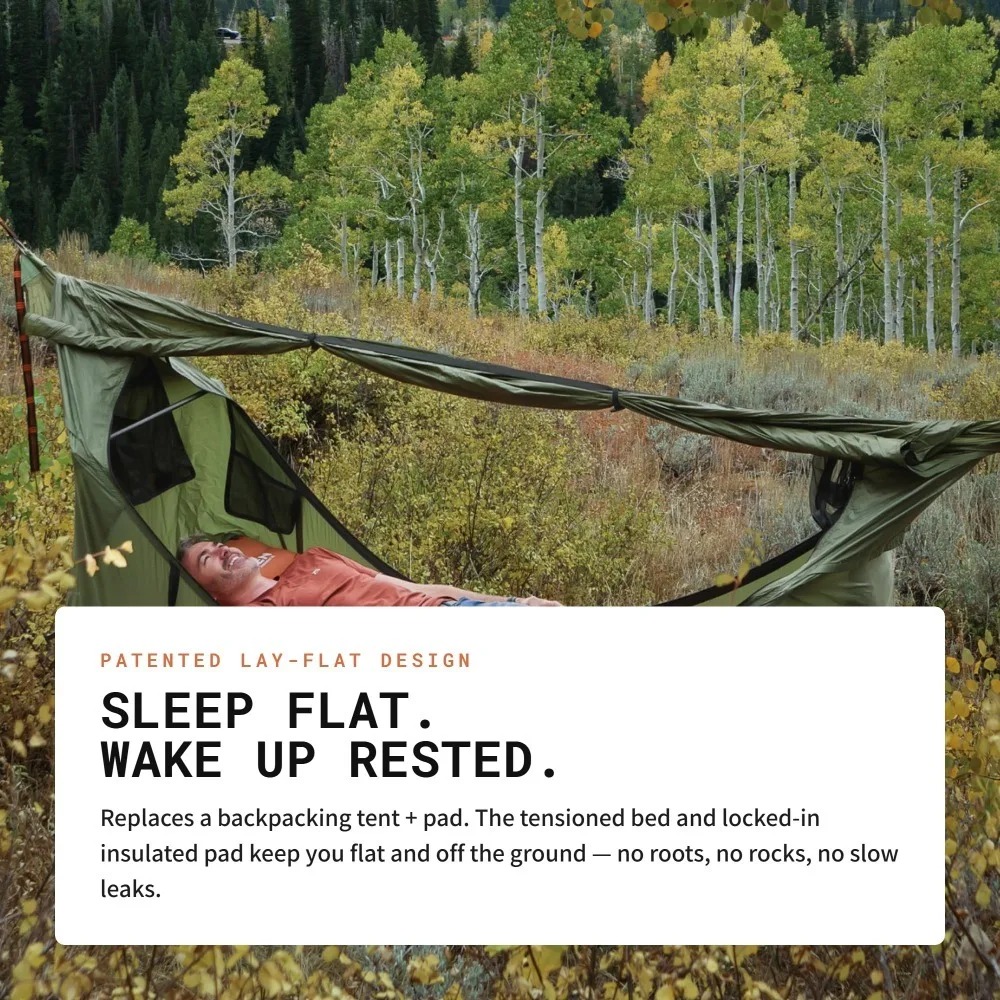 Flat Hammock with Mosquito Net - Outdoor Camping Mosquito Net recension och pris