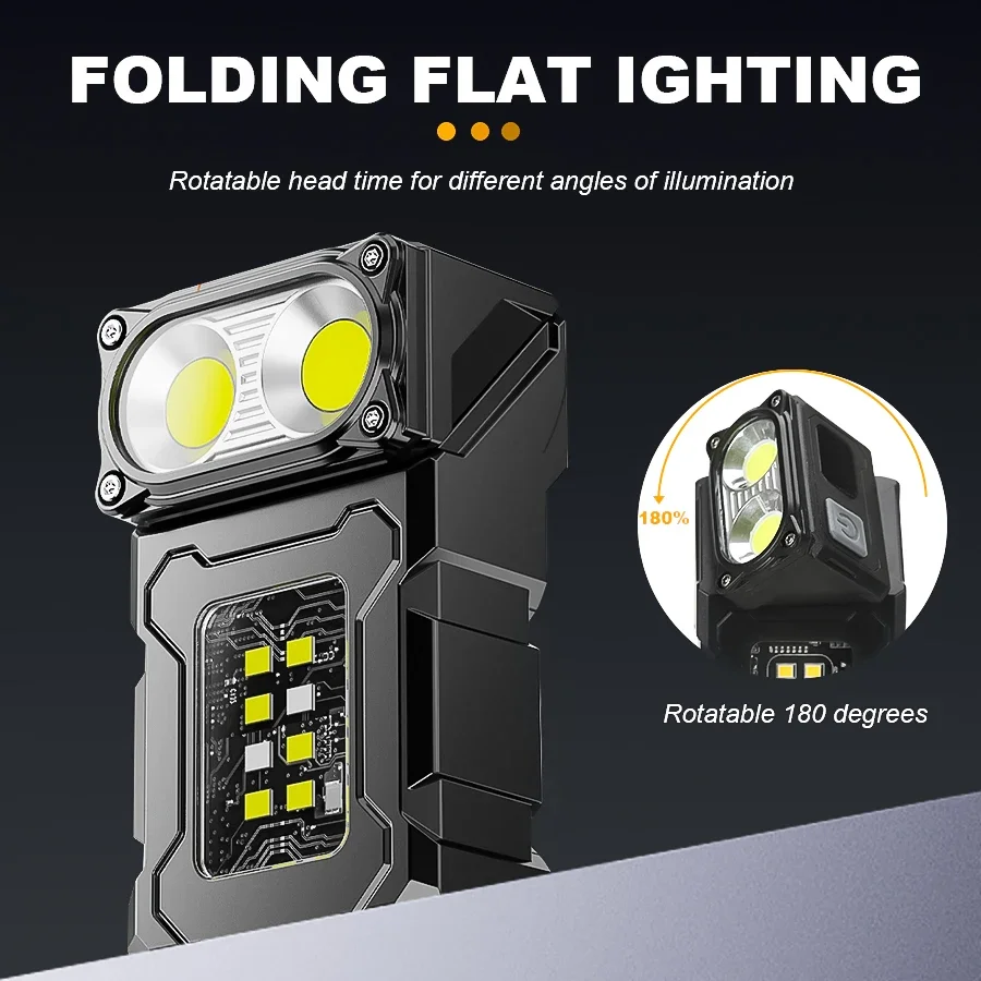 Portable LED COB Flashlight Re - Outdoor Camping Adventure Lamp recension och pris