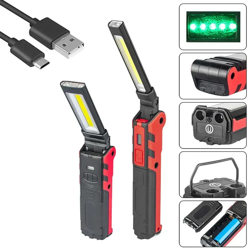 Dimmable COB LED Work Light US - Outdoor Camping Adventure Lamp recension och pris