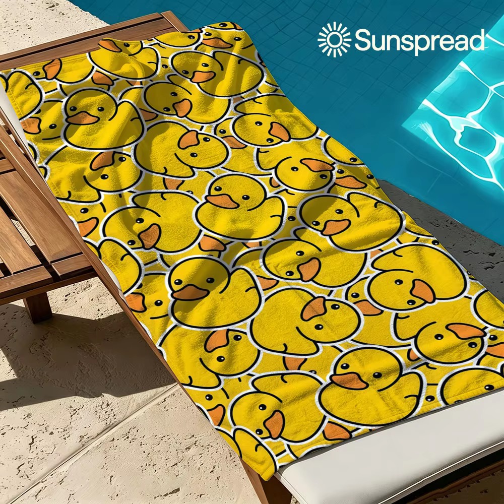 Quick Drying Yellow Rubber Duc - Camp Towel Microfiber recension och pris