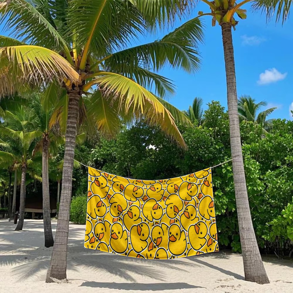 Quick Drying Yellow Rubber Duc - Camp Towel Microfiber recension och pris