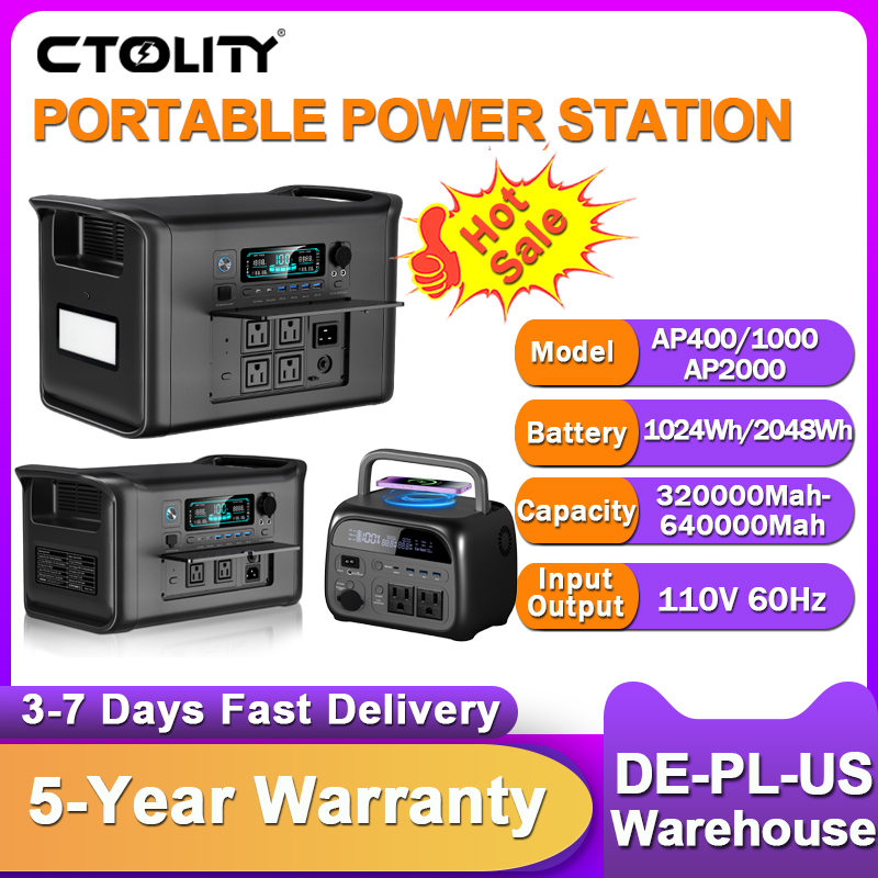 CTOLITY 2400W Portable Power S - Camping Solar Lantern recension och pris