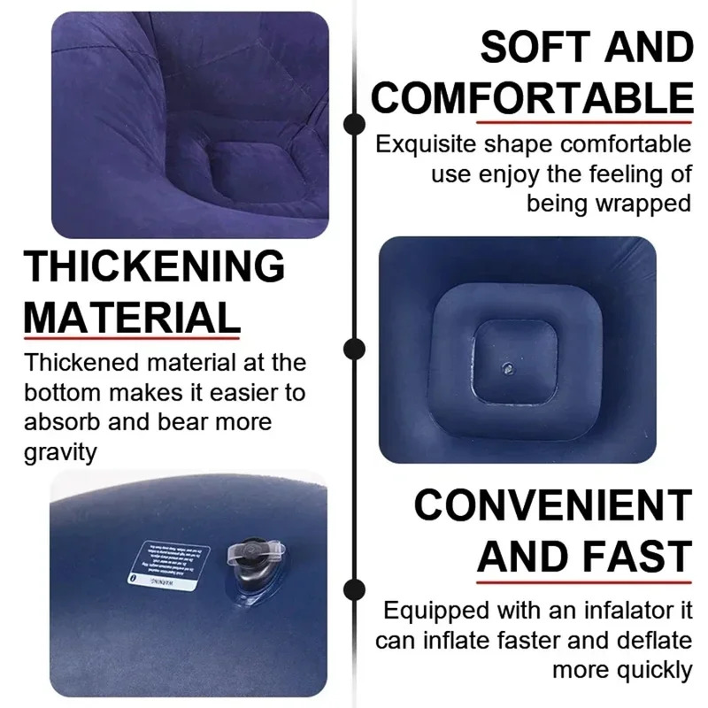 Large Lazy Inflatable Sofa Cha - Outdoor Camping Couch recension och pris