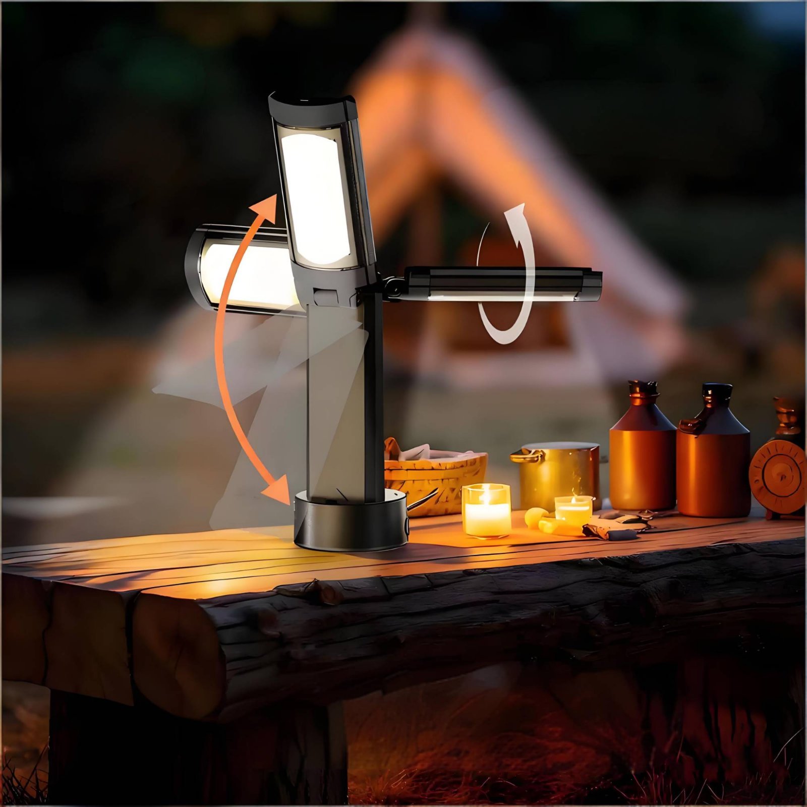 Telescopic Tent Lamp Adjustabl - Outdoor Camping Lamp recension och pris
