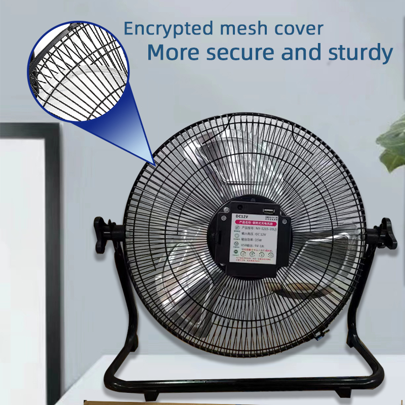14 Inch Portable Solar Fan,Rec - Outdoor Camping Misting Fan recension och pris