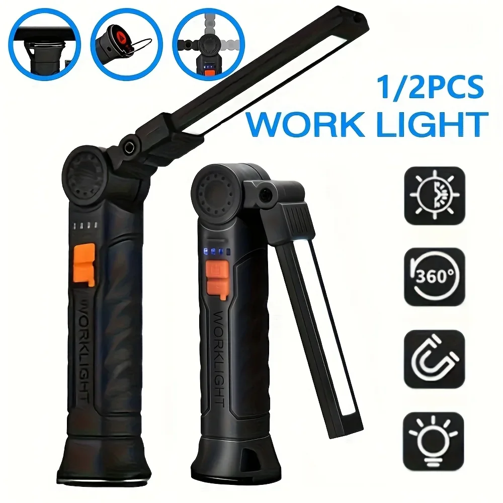 Portable COB LED Flashlight Re - Outdoor Camping Lamp recension och pris