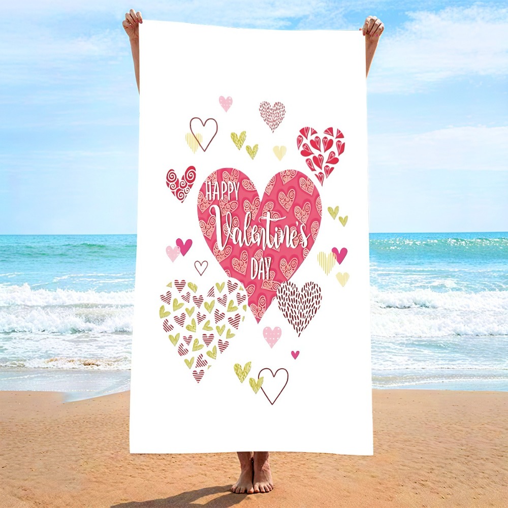 Heart Symbol Bath Towel 27x55i - Camp Towel Microfiber recension och pris