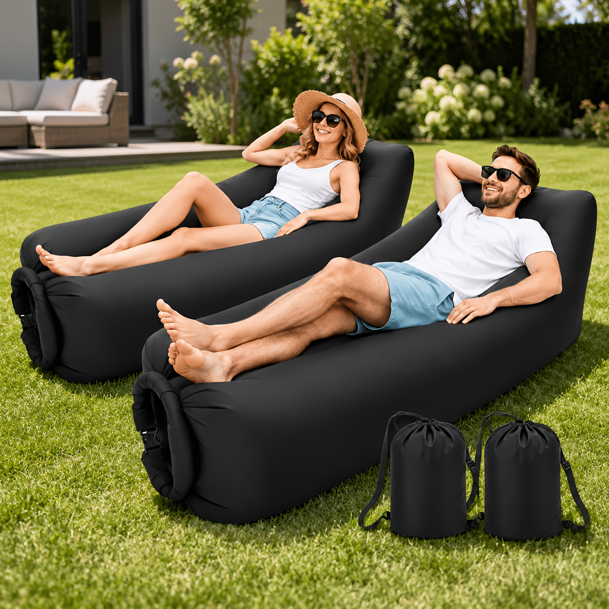 Inflatable 4-in-1 Sofa Set – P - Outdoor Camping Couch recension och pris