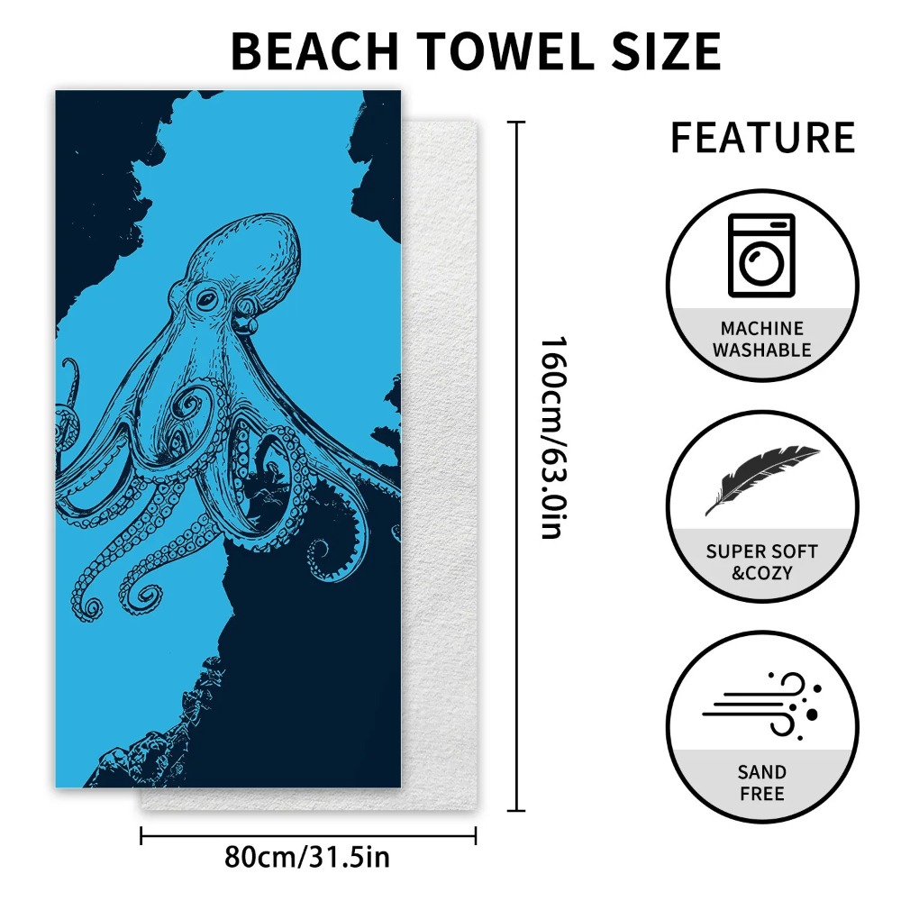 Mysterious Pattern Beach Towel - Camp Towel Microfiber recension och pris