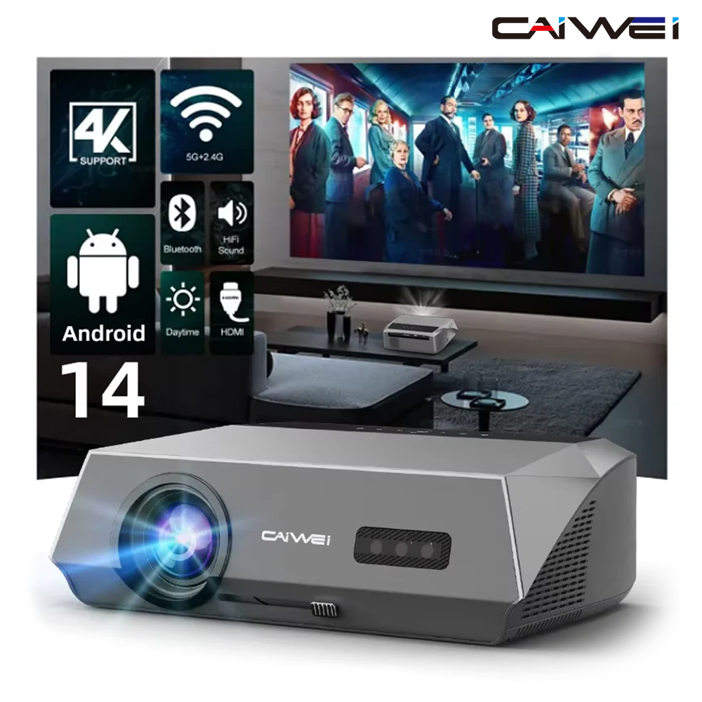 CAIWEI A10Q Projector 4K Full  - Outdoor Camping Tv recension och pris