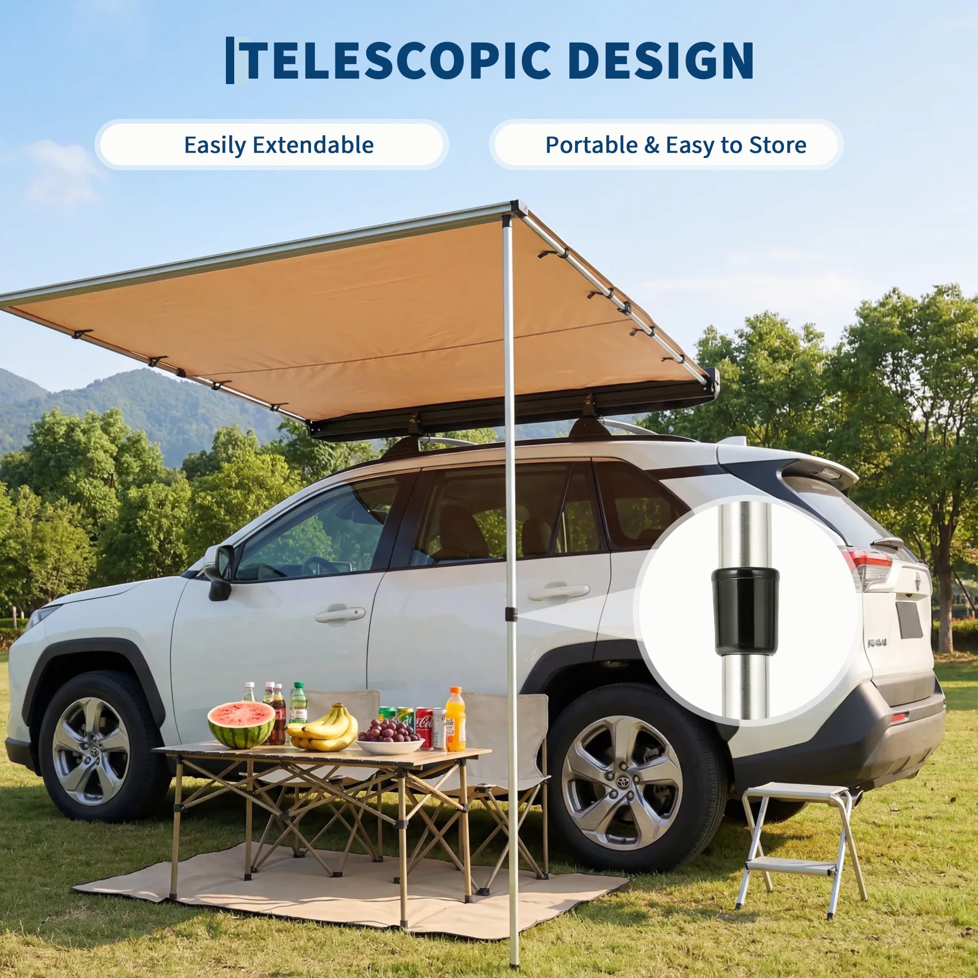 SUV Truck Van Roof Rack Awning - Outdoor Camping Van recension och pris
