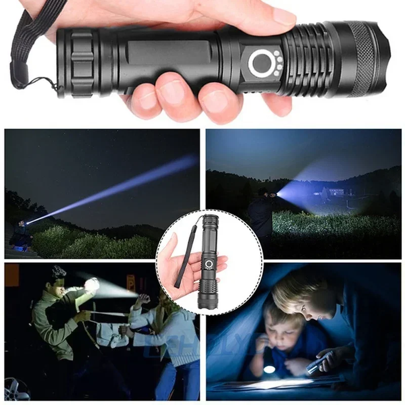 High Power XHP70 Led Flashligh - Outdoor Camping Adventure Lamp recension och pris